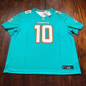 NFL Miami Dolphins Mens Tyreek Hill Nike Aqua Player Game Jersey Top Size 3XL